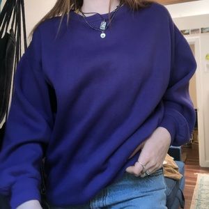 80s purple sweater